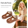 image:imageFelix amp Flora Toddler Little Girl Princess Dress ShoesMary Jane Flats for Girl Party School ShoesB434brown