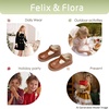 image:imageFelix amp Flora Toddler Little Girl Princess Dress ShoesMary Jane Flats for Girl Party School ShoesB434brown
