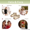 image:imageFelix amp Flora Toddler Little Girl Princess Dress ShoesMary Jane Flats for Girl Party School ShoesB434gold