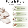 image:imageFelix amp Flora Toddler Little Girls Dress Shoes  Flower Girls Mary Jane Flats Ballet Shoes Party WeddingB810fl Ivory