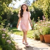 image:imageFelix amp Flora Toddler Little Girls Dress Shoes  Flower Girls Mary Jane Flats Ballet Shoes Party WeddingB810light Pink