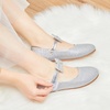 image:imageFelix amp Flora Toddler Little Girls Dress Shoes  Flower Girls Mary Jane Flats Ballet Shoes Party WeddingB810silver