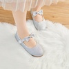 image:imageFelix amp Flora Toddler Little Girls Dress Shoes  Flower Girls Mary Jane Flats Ballet Shoes Party WeddingB810silver