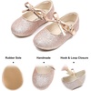 image:imageFelix amp Flora Toddler Little Girls Dress Shoes  Flower Girls Mary Jane Flats Ballet Shoes Party WeddingB814glitter Pink
