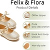 image:imageFelix amp Flora Toddler Little Girls Dress Shoes  Flower Girls Mary Jane Flats Ballet Shoes Party WeddingB814gold