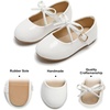 image:imageFelix amp Flora Toddler Little Girls Dress Shoes  Flower Girls Mary Jane Flats Ballet Shoes Party WeddingB814white