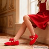 image:imageFelix amp Flora Toddler Little Girls Dress Shoes  Flower Girls Mary Jane Flats Ballet Shoes Party WeddingB822red