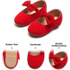 image:imageFelix amp Flora Toddler Little Girls Dress Shoes  Flower Girls Mary Jane Flats Ballet Shoes Party WeddingB822red