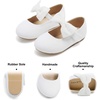 image:imageFelix amp Flora Toddler Little Girls Dress Shoes  Flower Girls Mary Jane Flats Ballet Shoes Party WeddingB822white
