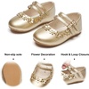 image:imageFelix amp Flora Toddler Little Girls Dress Shoes  Flower Girls Mary Jane Flats Ballet Shoes Party WeddingB893gold