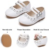 image:imageFelix amp Flora Toddler Little Girls Dress Shoes  Flower Girls Mary Jane Flats Ballet Shoes Party WeddingB893white
