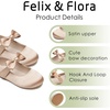 image:imageFelix amp Flora Toddler Little Girls Dress Shoes  Flower Girls Mary Jane Flats Ballet Shoes Party WeddingB900dark Nude