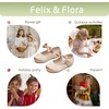 image:imageFelix amp Flora Toddler Little Girls Dress Shoes  Flower Girls Mary Jane Flats Ballet Shoes Party WeddingB900dark Nude