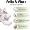 image:imageFelix amp Flora Toddler Little Girls Dress Shoes  Flower Girls Mary Jane Flats Ballet Shoes Party WeddingB900white