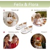 image:imageFelix amp Flora Toddler Little Girls Dress Shoes  Flower Girls Mary Jane Flats Ballet Shoes Party WeddingBf01white