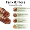 image:imageFelix amp Flora Toddler Little Girls Dress Shoes  Flower Girls Mary Jane Flats Ballet Shoes Party WeddingBf17brown