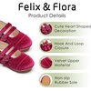 image:imageFelix amp Flora Toddler Little Girls Dress Shoes  Flower Girls Mary Jane Flats Ballet Shoes Party WeddingBf17burgundy
