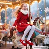 image:imageFelix amp Flora Toddler Little Girls Dress Shoes  Flower Girls Mary Jane Flats Ballet Shoes Party WeddingBf21red