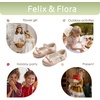 image:imageFelix amp Flora Toddler Little Girls Dress Shoes  Flower Girls Mary Jane Flats Ballet Shoes Party WeddingBf21s Dark Nude