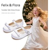 image:imageFelix amp Flora Toddler Little Girls Dress Shoes  Flower Girls Mary Jane Flats Ballet Shoes Party WeddingBf21s White