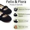 image:imageFelix amp Flora Toddler Little Girls Dress Shoes  Flower Girls Mary Jane Flats Ballet Shoes Party WeddingBf22black