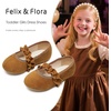 image:imageFelix amp Flora Toddler Little Girls Dress Shoes  Flower Girls Mary Jane Flats Ballet Shoes Party WeddingBf22brown