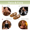 image:imageFelix amp Flora Toddler Little Girls Dress Shoes  Flower Girls Mary Jane Flats Ballet Shoes Party WeddingBf22brown