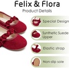 image:imageFelix amp Flora Toddler Little Girls Dress Shoes  Flower Girls Mary Jane Flats Ballet Shoes Party WeddingBf22burgundy