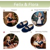 image:imageFelix amp Flora Toddler Little Girls Dress Shoes  Flower Girls Mary Jane Flats Ballet Shoes Party WeddingBf22navy Blue