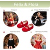 image:imageFelix amp Flora Toddler Little Girls Dress Shoes  Flower Girls Mary Jane Flats Ballet Shoes Party WeddingBf22red