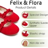 image:imageFelix amp Flora Toddler Little Girls Dress Shoes  Flower Girls Mary Jane Flats Ballet Shoes Party WeddingBf22red