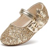 image:imageFelix amp Flora Toddler Flower Girl Dress Shoes  Baby Girl Ballet Mary Jane Flats for Party School WeddingB888glitter Gold