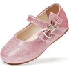 image:imageFelix amp Flora Toddler Flower Girl Dress Shoes  Baby Girl Ballet Mary Jane Flats for Party School WeddingB888glitter Pink