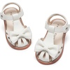 image:imageFelix amp Flora Toddler Girls Sandals Soft Rubber Princess Flat Shoes Flower Girl ShoesBc327cream