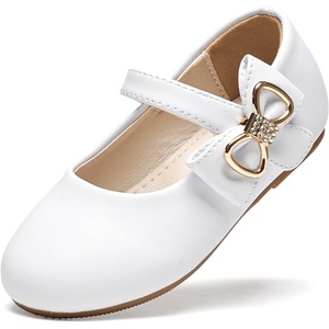 image:imageFelix amp Flora Toddler Flower Girl Dress Shoes  Baby Girl Ballet Mary Jane Flats for Party School WeddingB888fl White