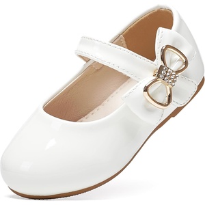 image:imageFelix amp Flora Toddler Flower Girl Dress Shoes  Baby Girl Ballet Mary Jane Flats for Party School WeddingB888pl White