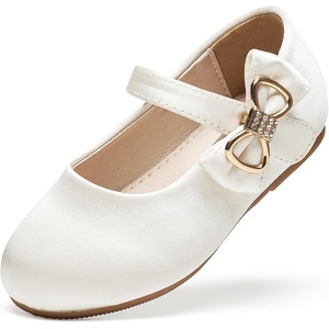 image:imageFelix amp Flora Toddler Flower Girl Dress Shoes  Baby Girl Ballet Mary Jane Flats for Party School WeddingB888s Ivory White