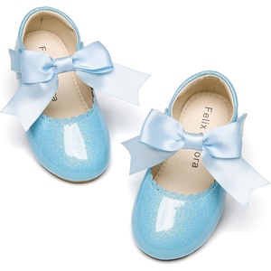 image:imageFelix amp Flora Toddler Flower Girl Dress Shoes  Baby Girl Ballet Mary Jane Flats for Party School WeddingB890blue