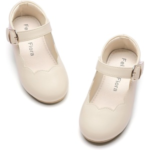 image:imageFelix amp Flora Toddler Flower Girl Dress Shoes  Baby Girl Ballet Mary Jane Flats for Party School WeddingB902beige