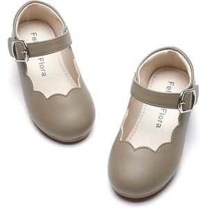 image:imageFelix amp Flora Toddler Flower Girl Dress Shoes  Baby Girl Ballet Mary Jane Flats for Party School WeddingB902grey