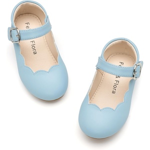 image:imageFelix amp Flora Toddler Flower Girl Dress Shoes  Baby Girl Ballet Mary Jane Flats for Party School WeddingB902light Blue