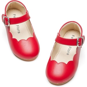 image:imageFelix amp Flora Toddler Flower Girl Dress Shoes  Baby Girl Ballet Mary Jane Flats for Party School WeddingB902red