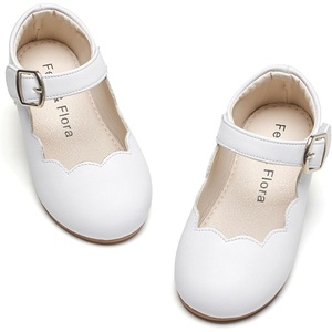 image:imageFelix amp Flora Toddler Flower Girl Dress Shoes  Baby Girl Ballet Mary Jane Flats for Party School WeddingB902white