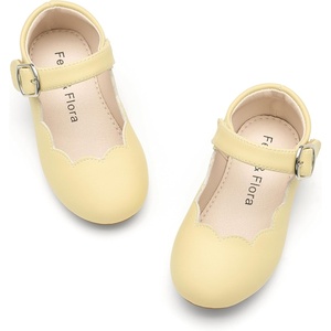 image:imageFelix amp Flora Toddler Flower Girl Dress Shoes  Baby Girl Ballet Mary Jane Flats for Party School WeddingB902yellow