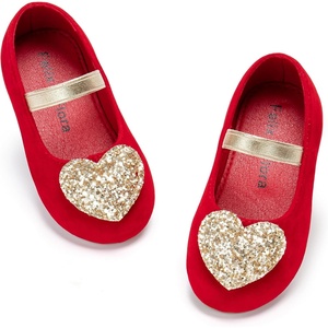 image:imageFelix amp Flora Toddler Flower Girl Dress Shoes  Baby Girl Ballet Mary Jane Flats for Party School WeddingBf12red