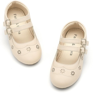 image:imageFelix amp Flora Toddler Flower Girl Dress Shoes  Baby Girl Ballet Mary Jane Flats for Party School WeddingBf30beige