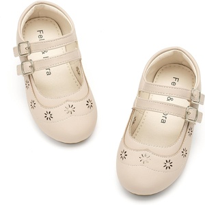 image:imageFelix amp Flora Toddler Flower Girl Dress Shoes  Baby Girl Ballet Mary Jane Flats for Party School WeddingBf30tan
