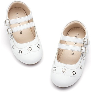 image:imageFelix amp Flora Toddler Flower Girl Dress Shoes  Baby Girl Ballet Mary Jane Flats for Party School WeddingBf30white