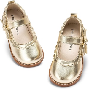 image:imageFelix amp Flora Toddler Girl Mary Jane Dress Shoes  School Oxford Flats for Girl Party ShoesB429gold
