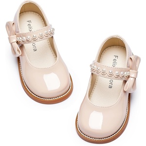 image:imageFelix amp Flora Toddler Girl Mary Jane Dress Shoes  School Oxford Flats for Girl Party ShoesB432pl Nude